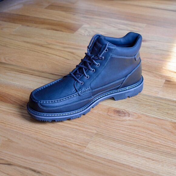 Rockport NEW Waterproof Adiprene Slip-Resistant GB MOC Black Boot 9.5M A13045 - Picture 8 of 11